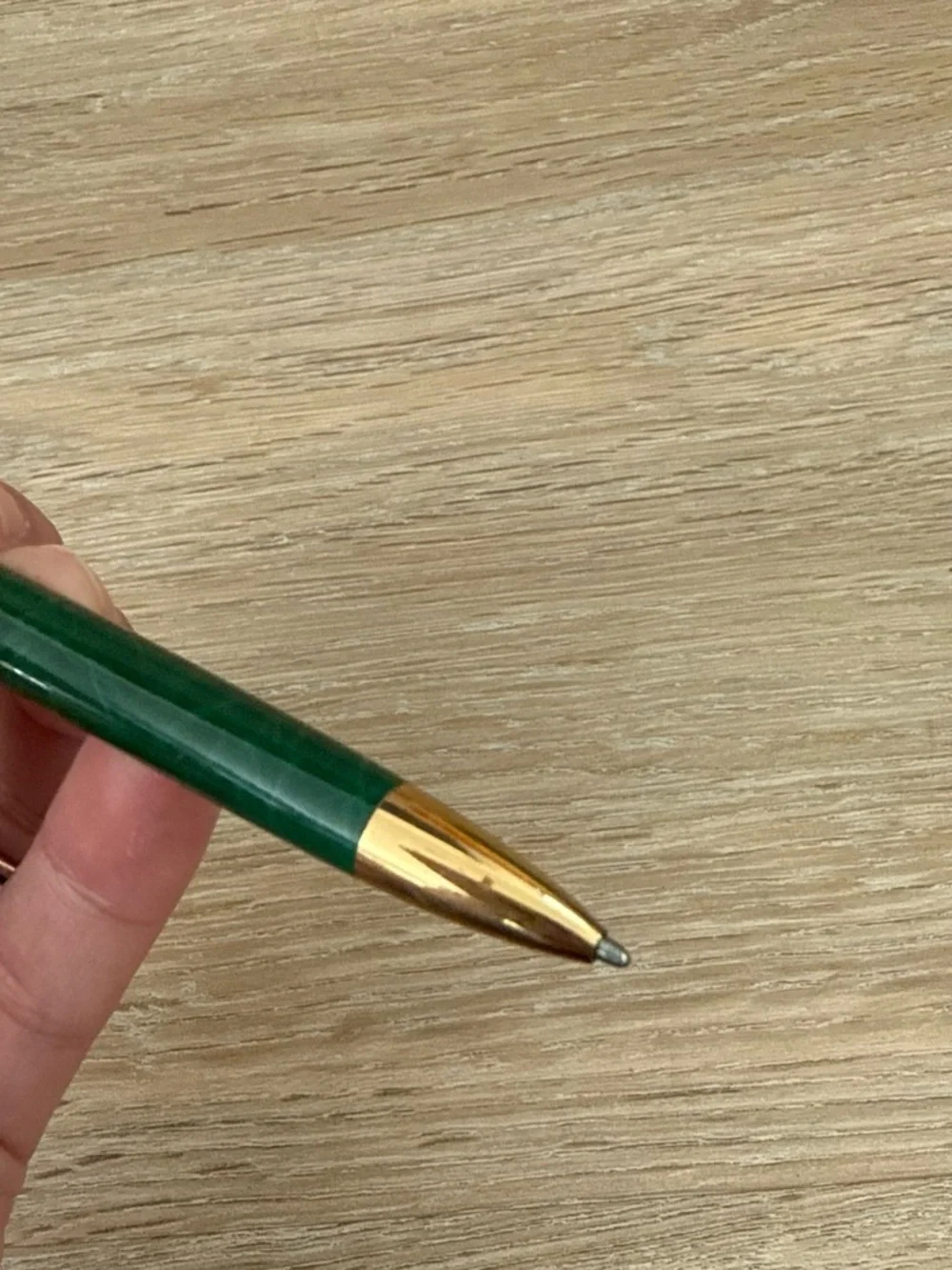Gucci Green and Gold Ballpoint Pen